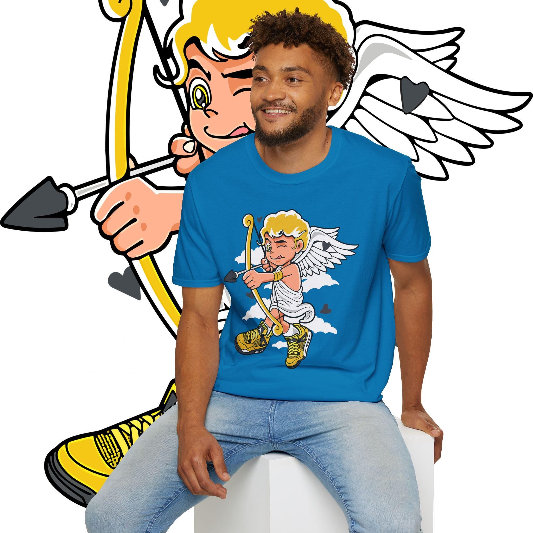 Celestial Angel T-Shirt: Vintage Style Cotton Tee