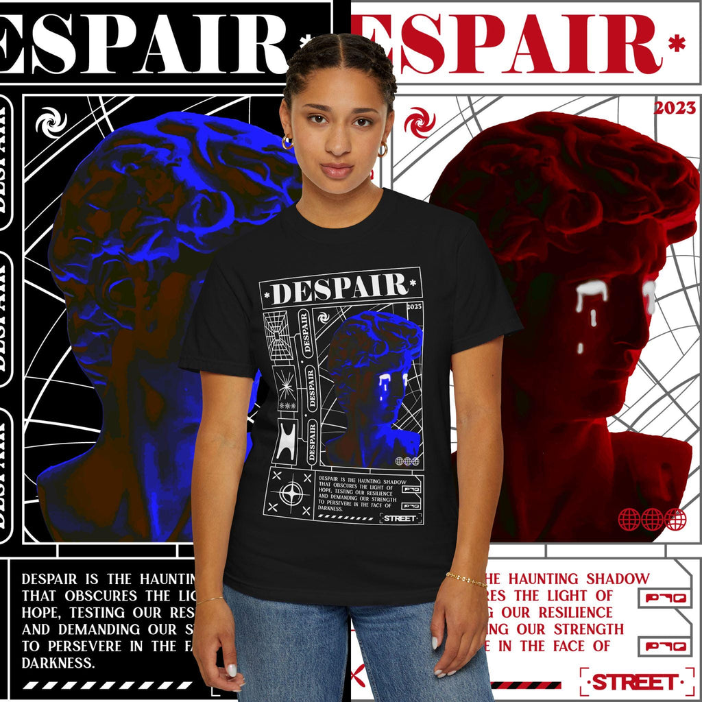 Unisex Garment-Dyed T-Shirt: Artistic Graphic Tee, Streetwear Fashion