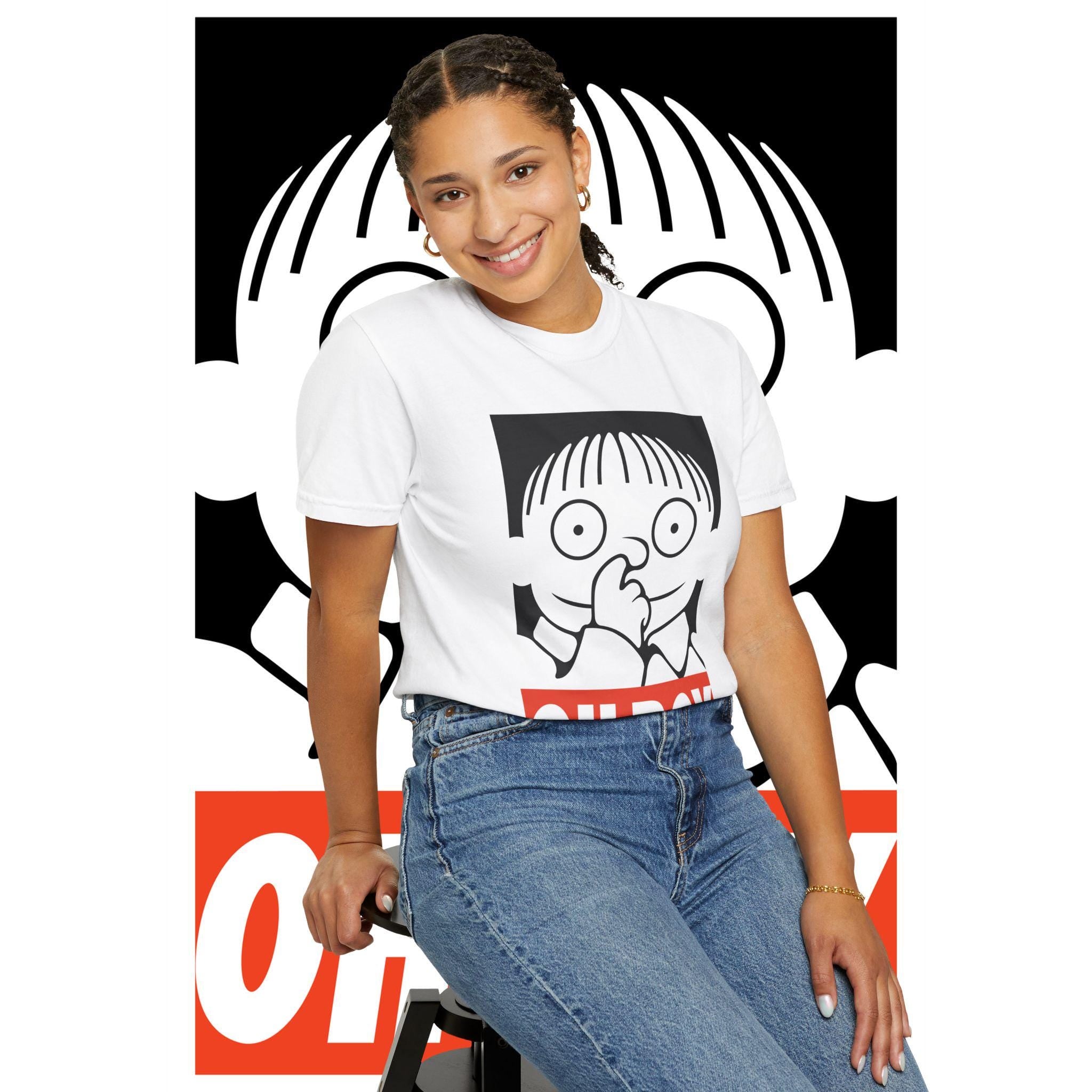 Funny Graphic T-Shirt: Unisex Garment-Dyed Cotton Tee
