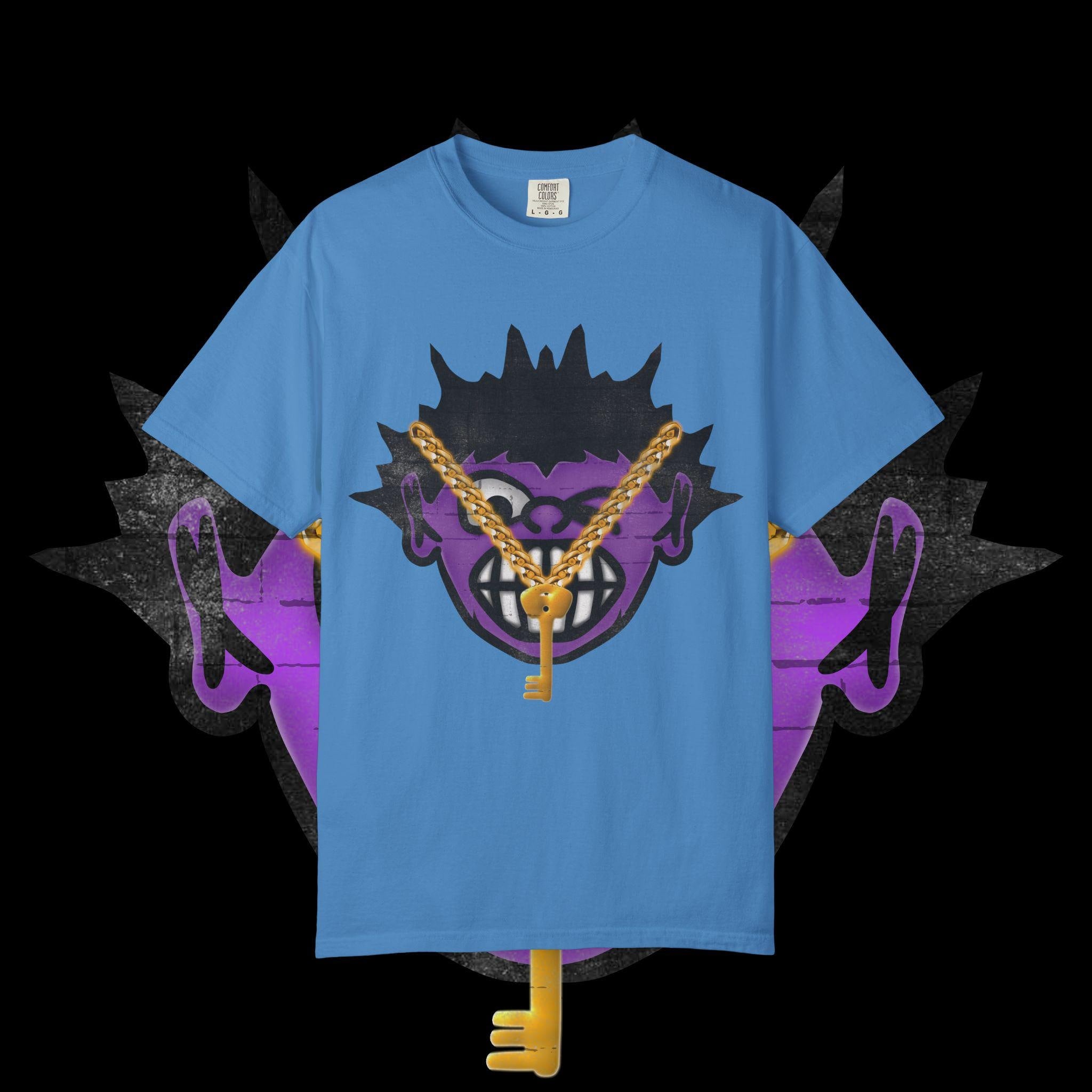 Urban Graphic Tee: Unisex Garment-Dyed Cotton T-Shirt