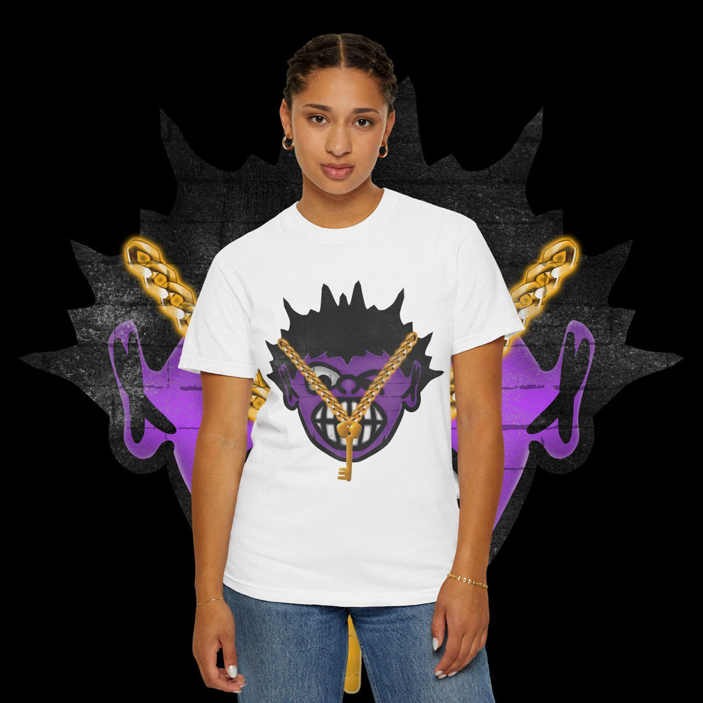 Urban Graphic Tee: Unisex Garment-Dyed Cotton T-Shirt