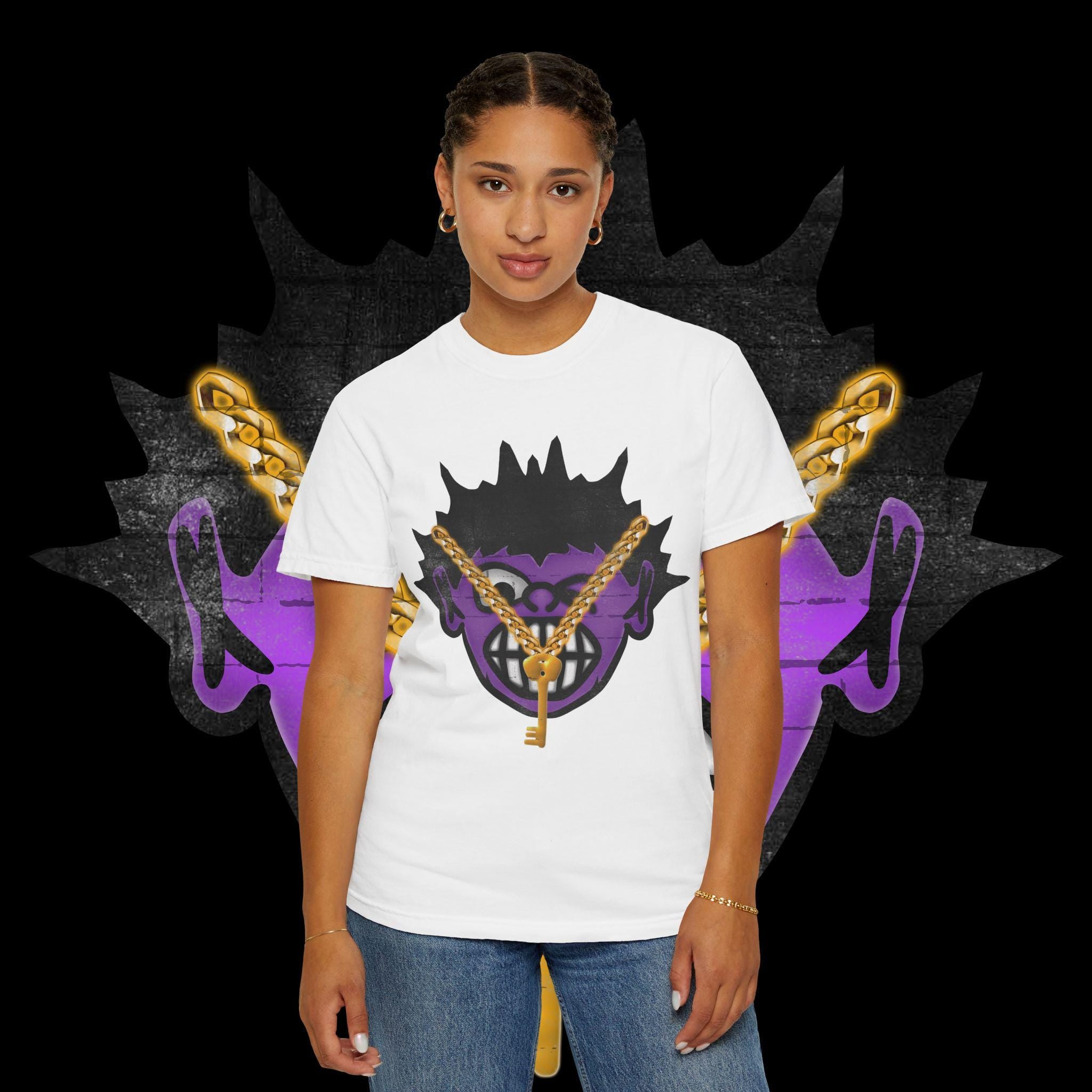 Urban Graphic Tee: Unisex Garment-Dyed Cotton T-Shirt