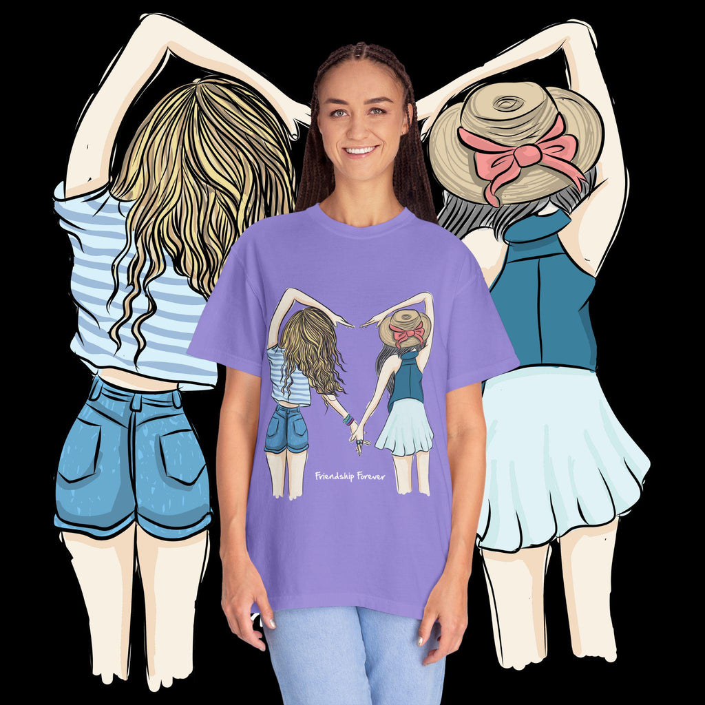 Friendship forever girls holding hands T-shirt | Besties shirt
