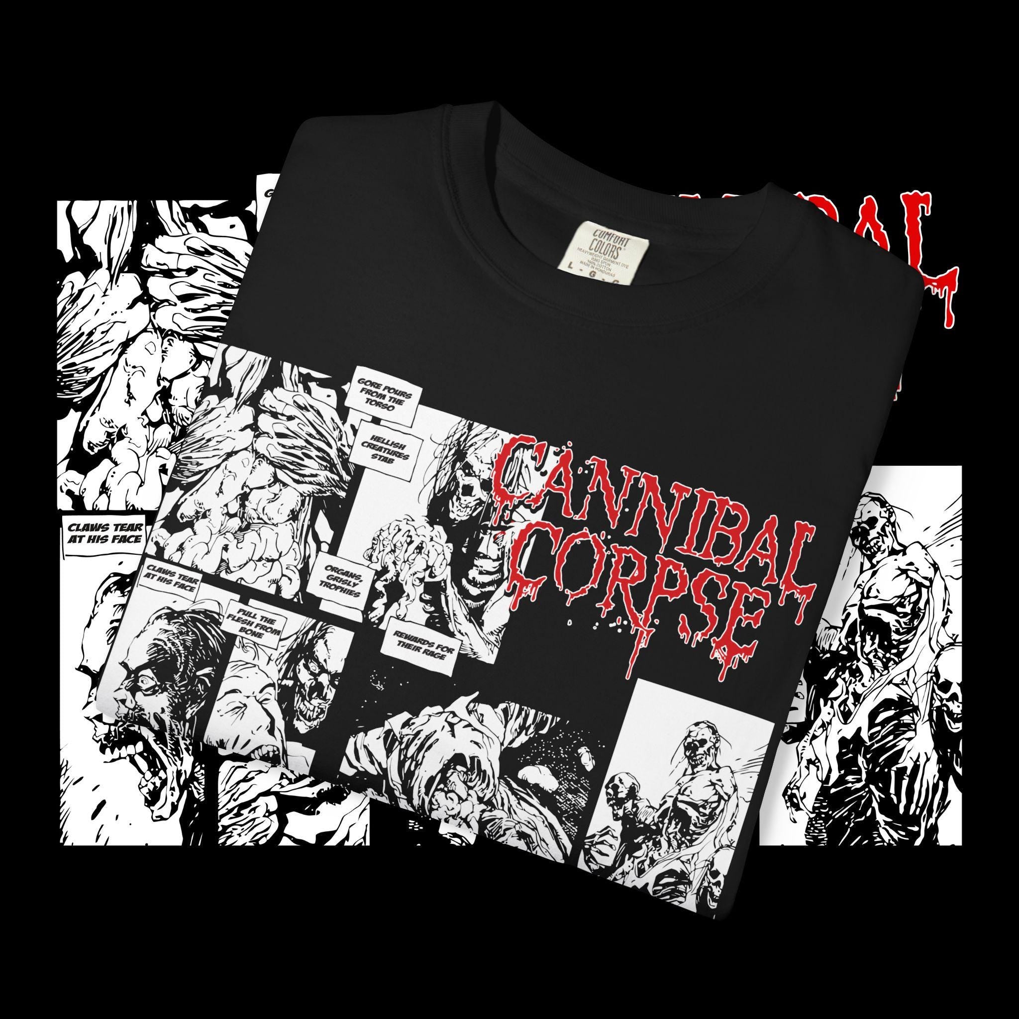 Cannibal Corpse Graphic Tee: Vintage Black Metal Band T-Shirt