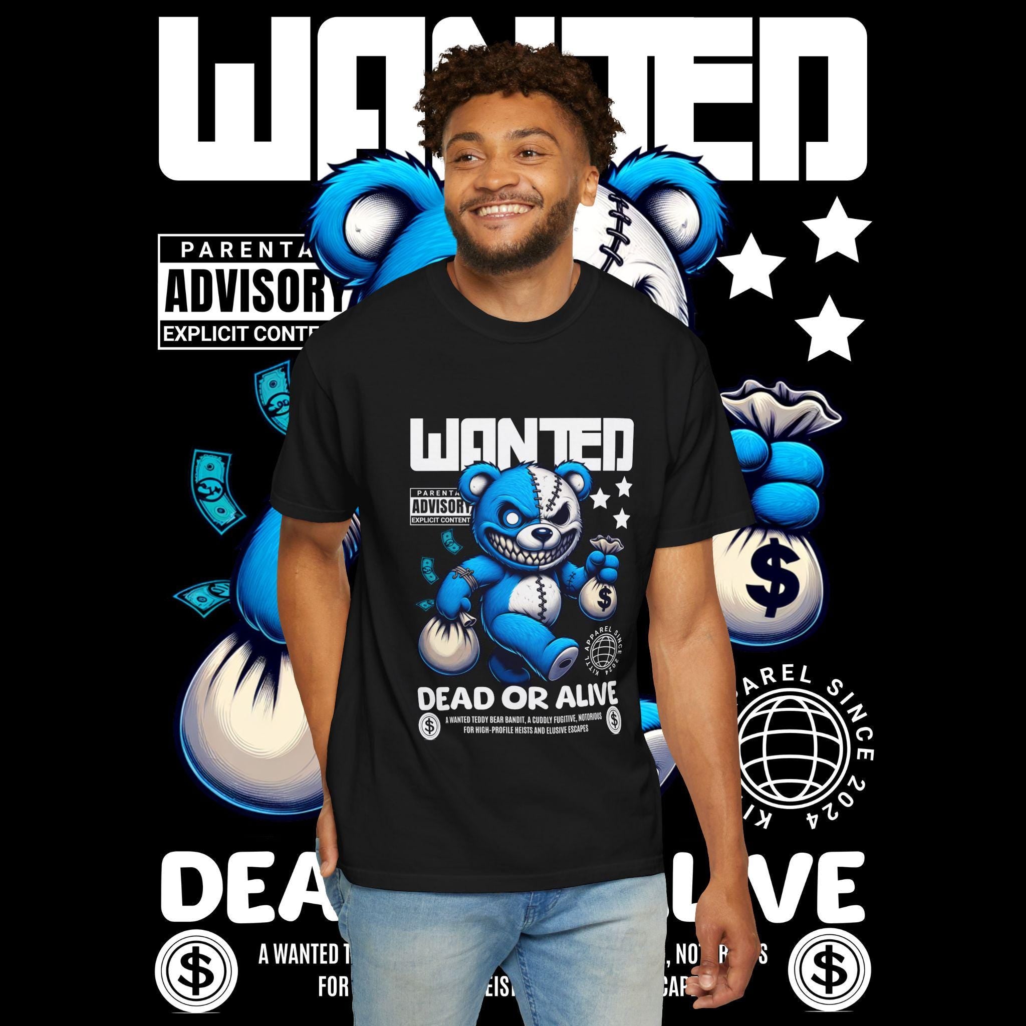 Teddy Bear Bandit Graphic Tee: Unisex Streetwear T-Shirt