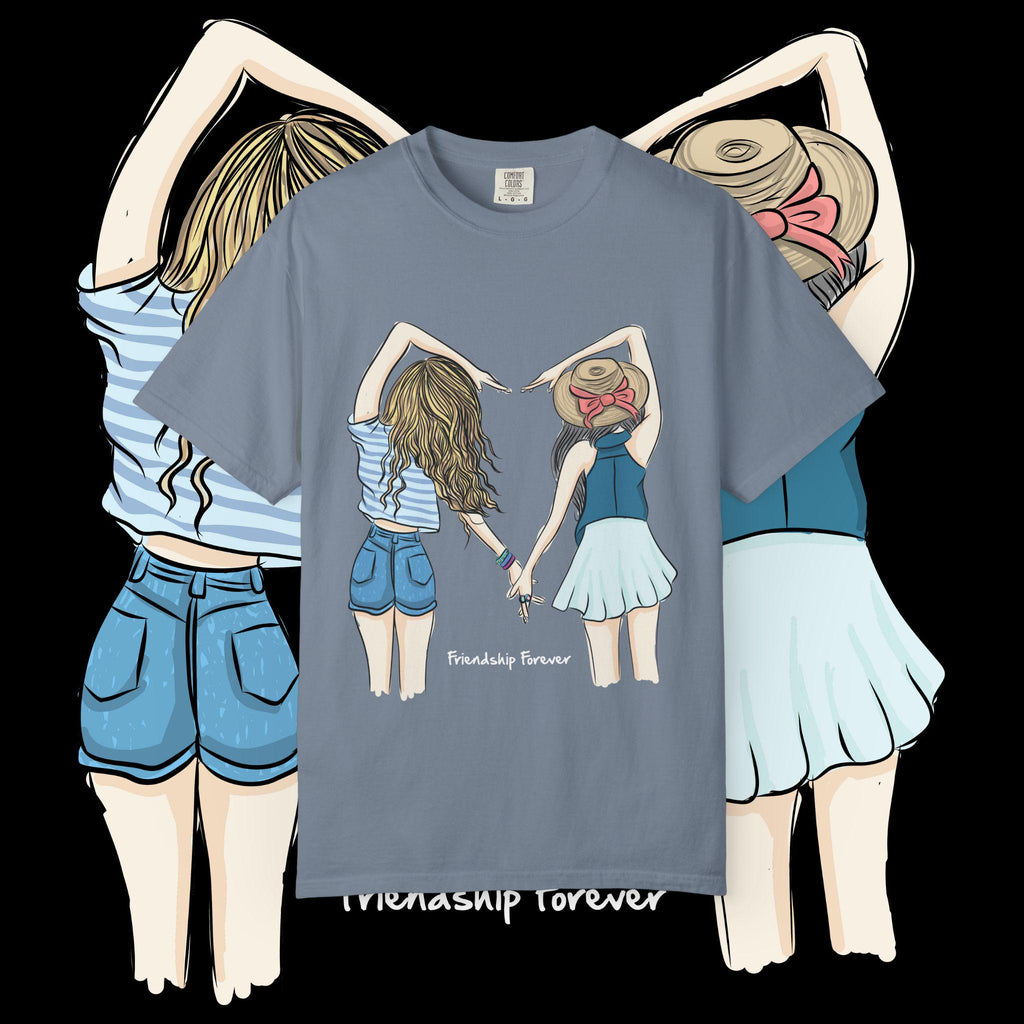 Friendship forever girls holding hands T-shirt | Besties shirt