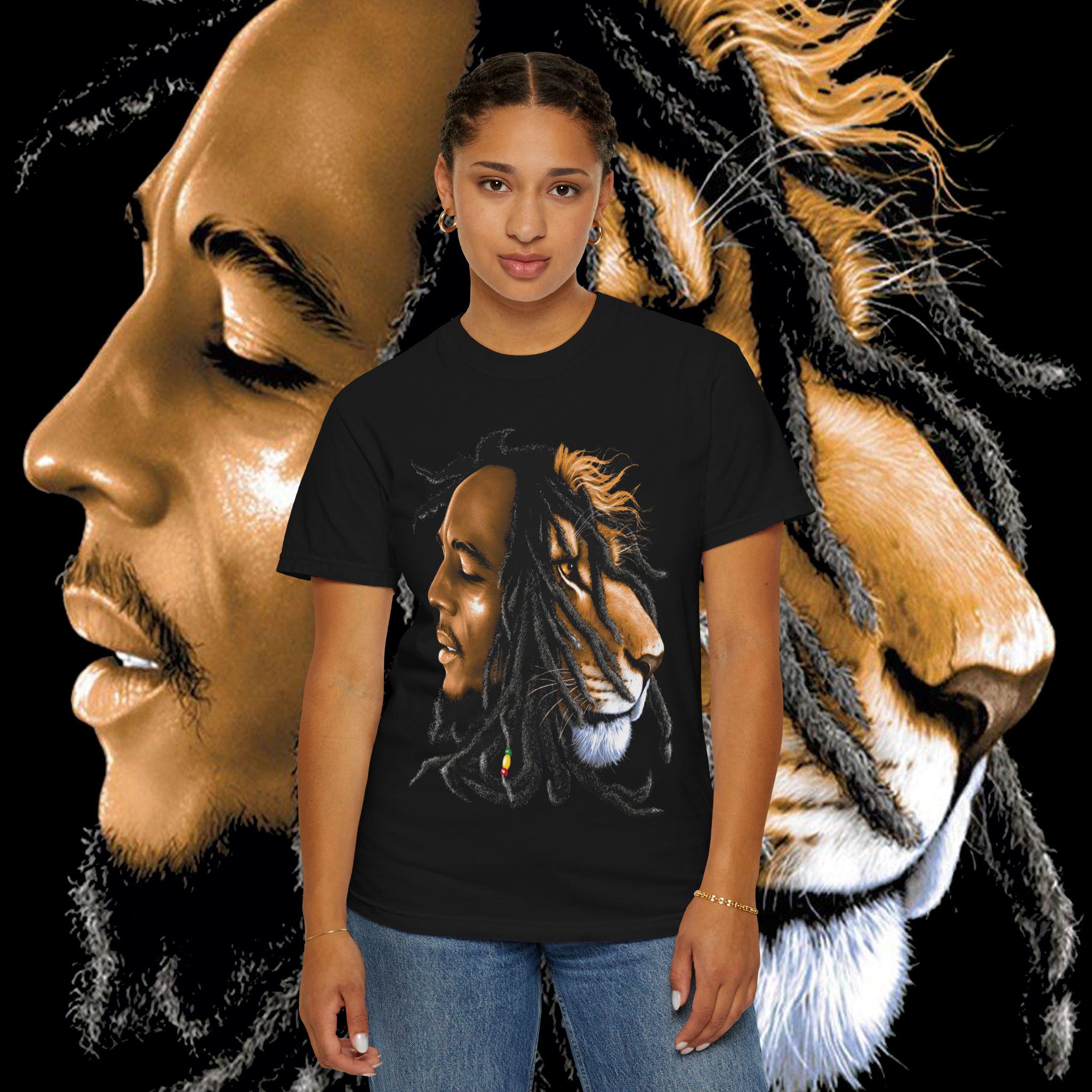 Lion Spirit Unisex T-Shirt: Bohemian Graphic Tee for Nature Lovers