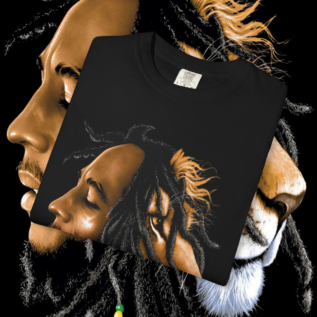 Lion Spirit Unisex T-Shirt: Bohemian Graphic Tee for Nature Lovers