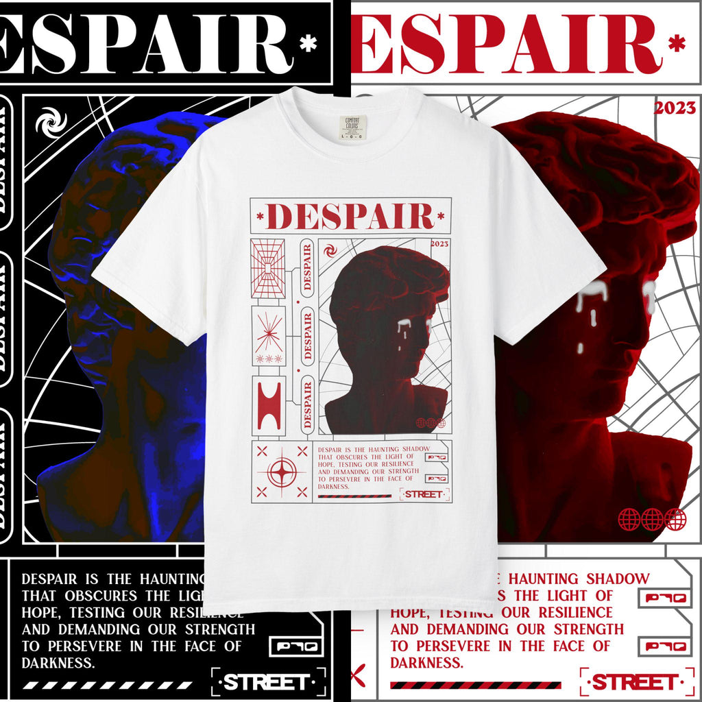 Unisex Garment-Dyed T-Shirt: Artistic Graphic Tee, Streetwear Fashion