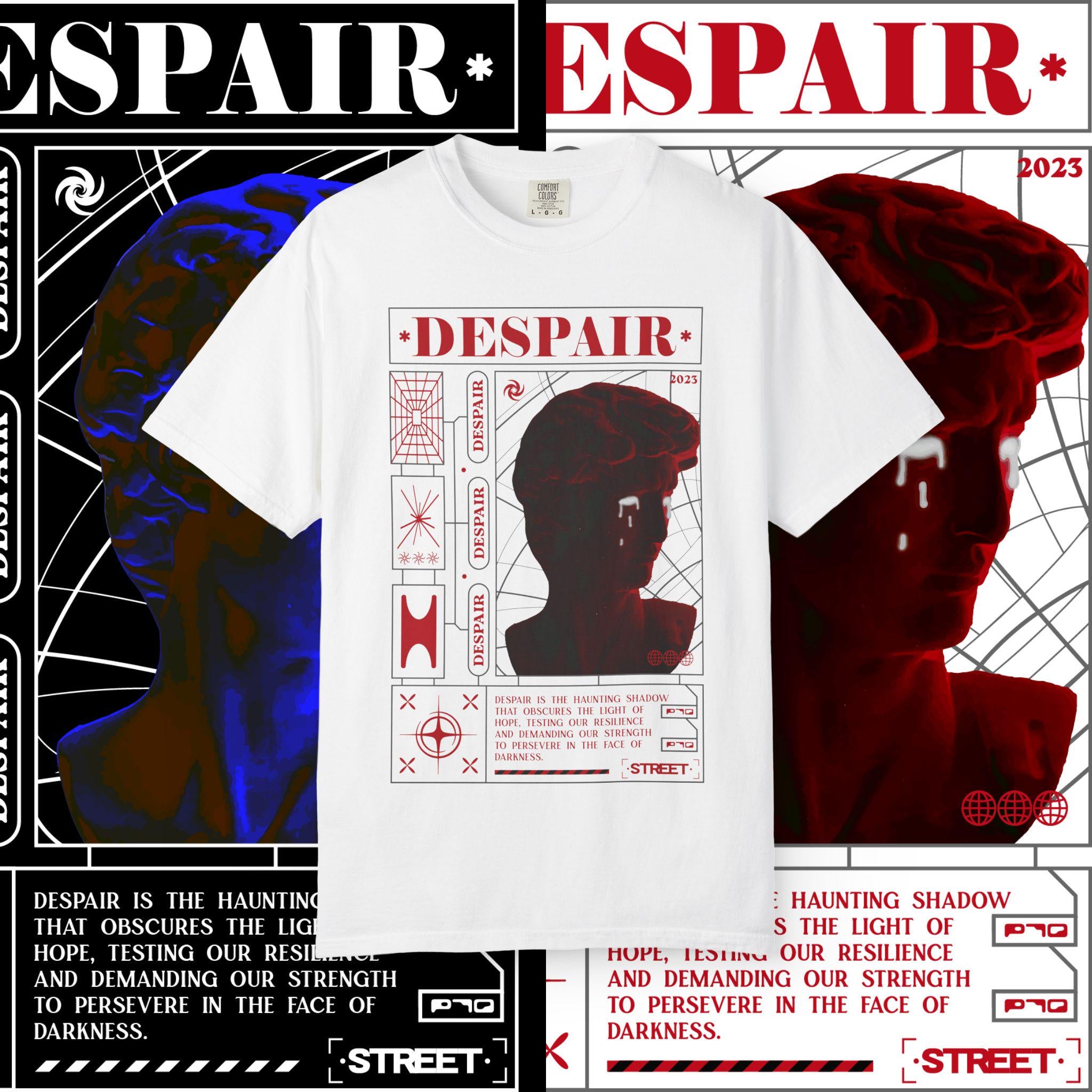 Unisex Garment-Dyed T-Shirt: Artistic Graphic Tee, Streetwear Fashion