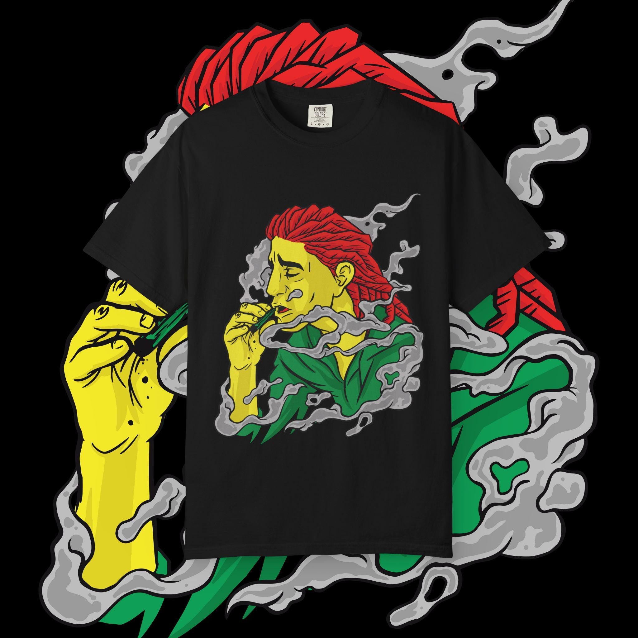 Vibrant Art T-Shirt: Relaxed Bohemian Style Unisex Tee