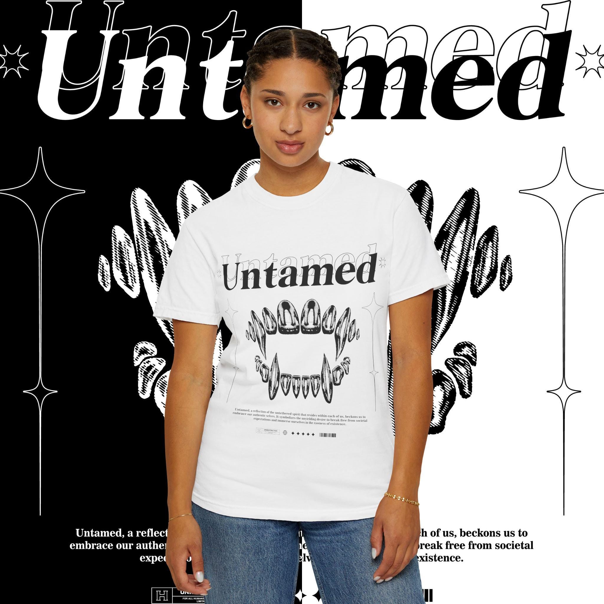 Untamed Spirit T-Shirt: Unisex Garment-Dyed Cotton Tee