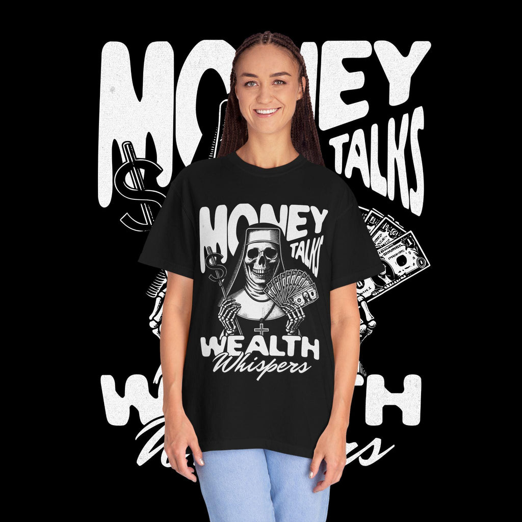 Money Talks Graphic T-Shirt: Garment-Dyed US Cotton Tee
