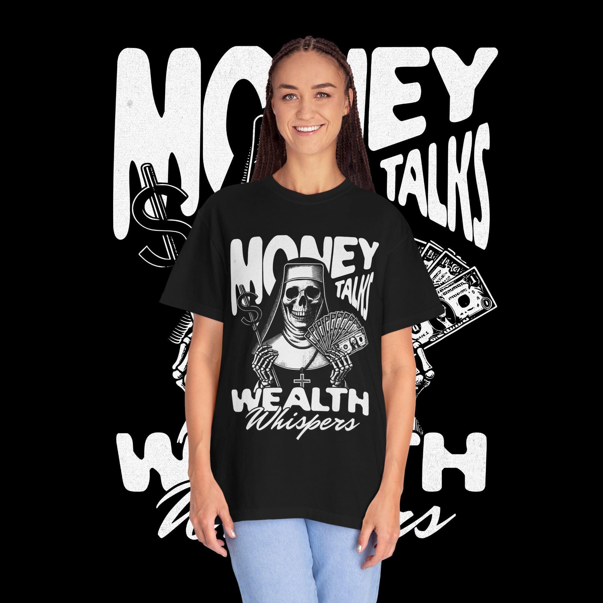 Money Talks Graphic T-Shirt: Garment-Dyed US Cotton Tee