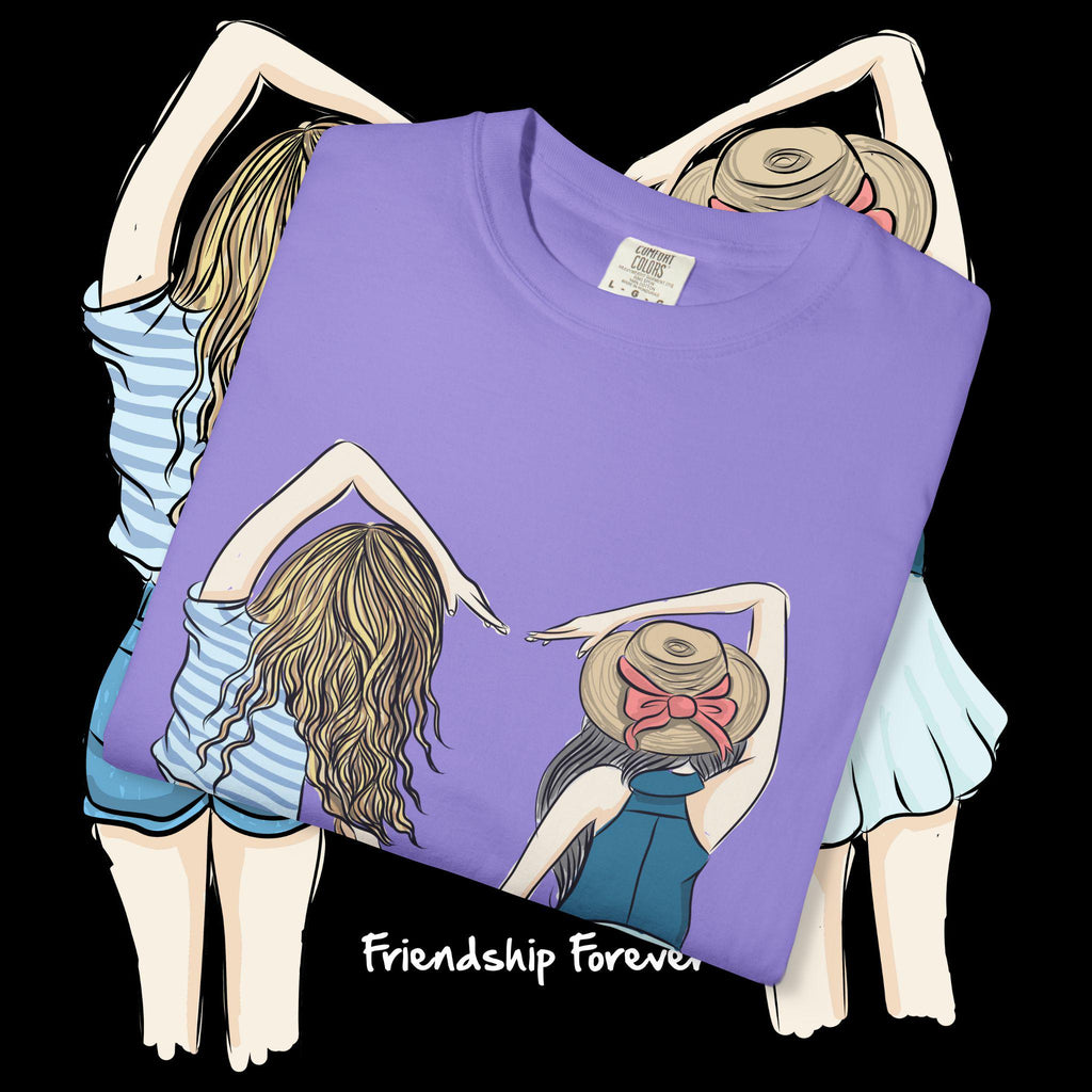 Friendship forever girls holding hands T-shirt | Besties shirt