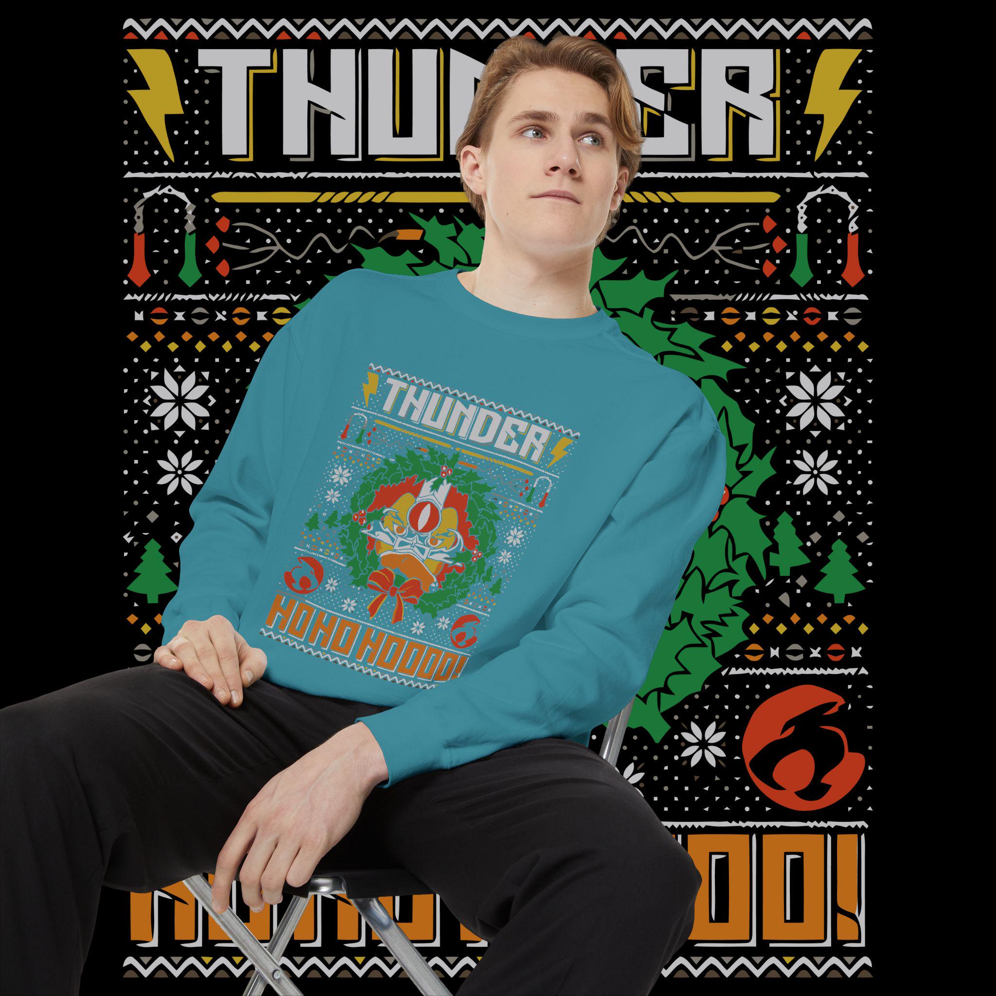 Thunder Ho Ho Ho Retro Christmas Sweatshirt