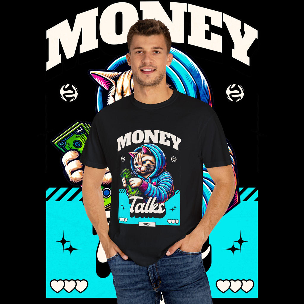 Make Money Graphic Tee: Unisex Vintage Style Cotton T-Shirt