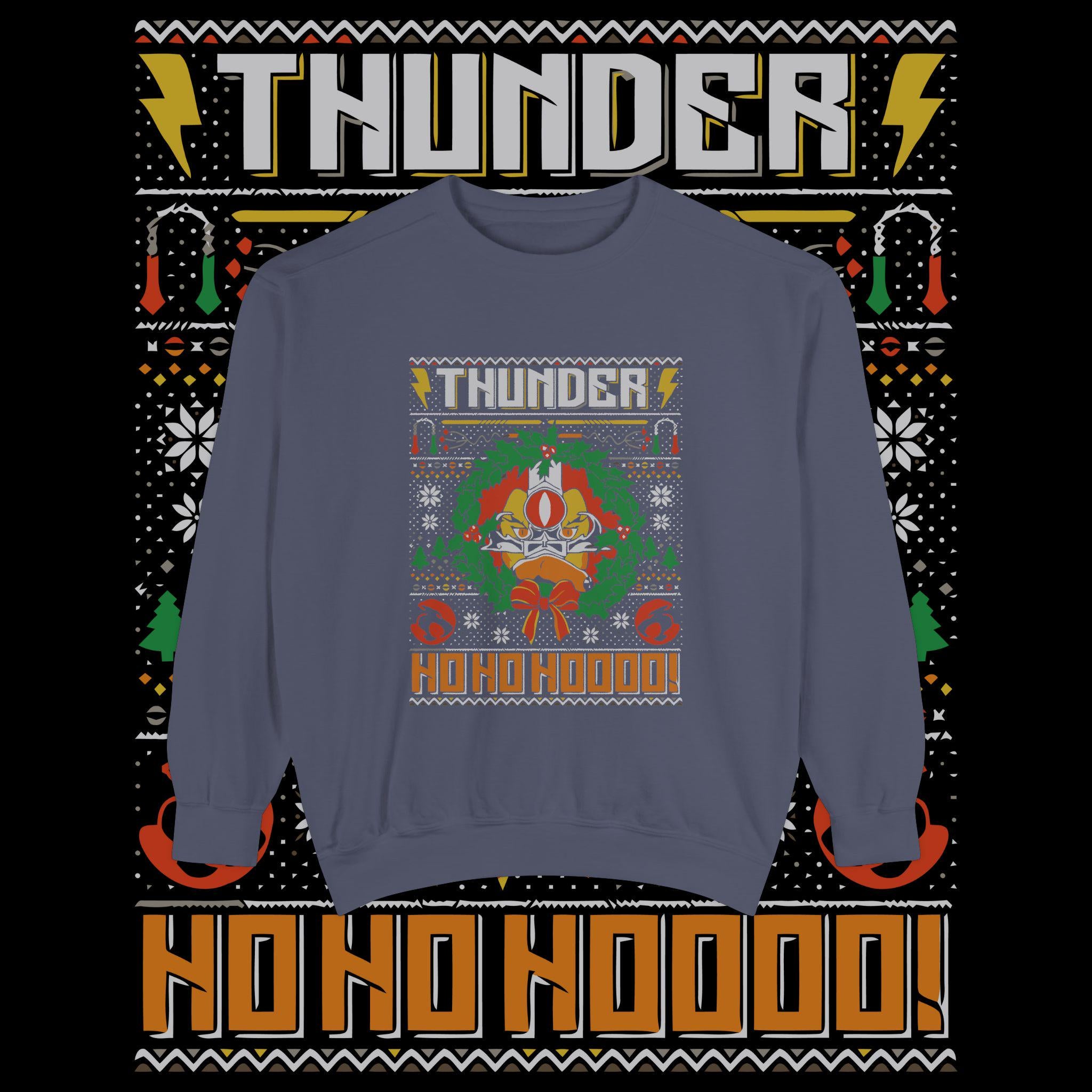 Thunder Ho Ho Ho Retro Christmas Sweatshirt