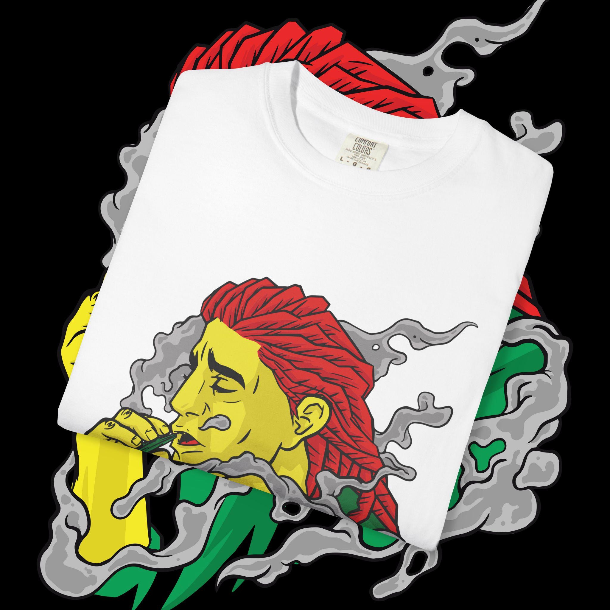 Vibrant Art T-Shirt: Relaxed Bohemian Style Unisex Tee