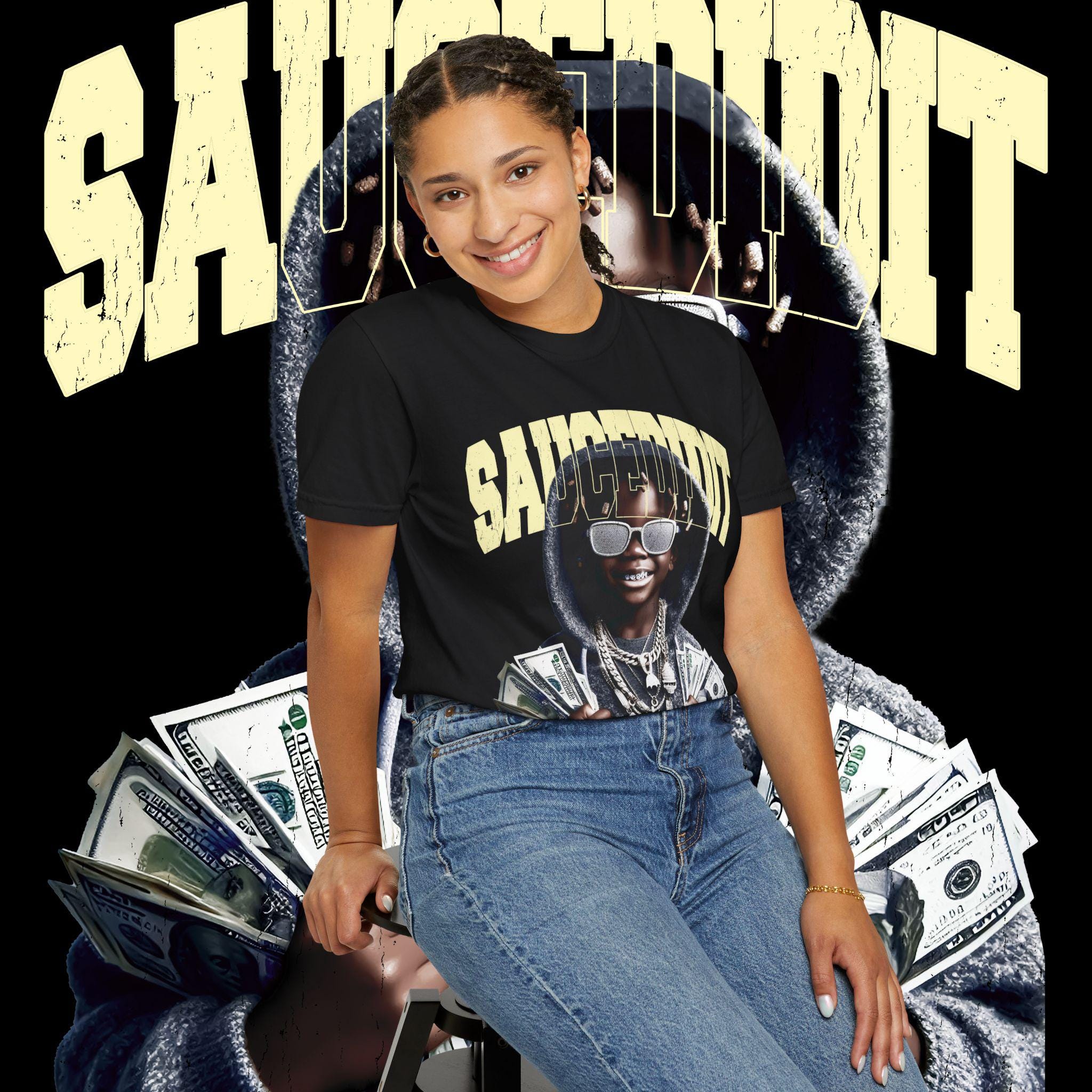 Garment-Dyed Unisex T-Shirt: Hip Hop Streetwear Fashion