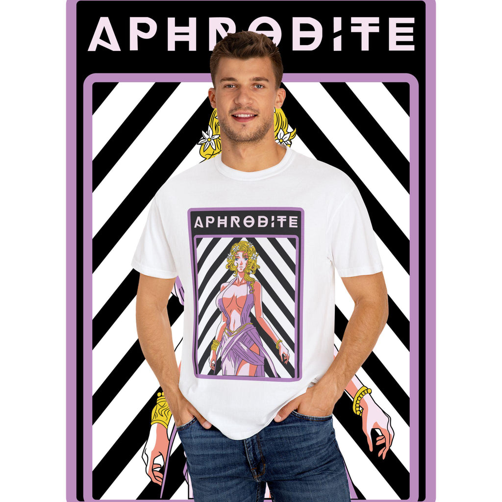 Aphrodite Graphic T-Shirt: Unisex Garment-Dyed Greek Mythology Tee