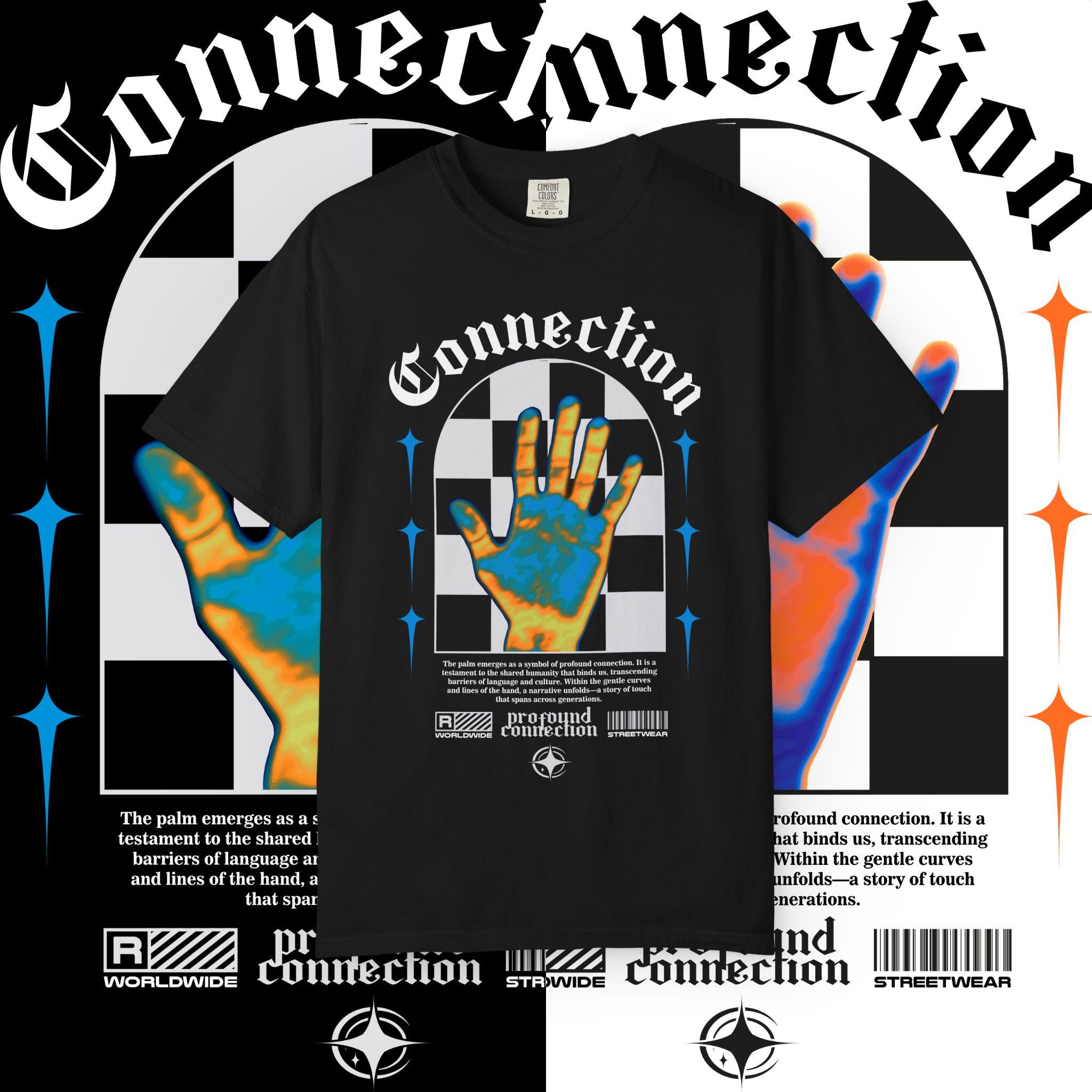 Connection Graphic Tee: Unisex Streetwear T-Shirt, Artistic Design