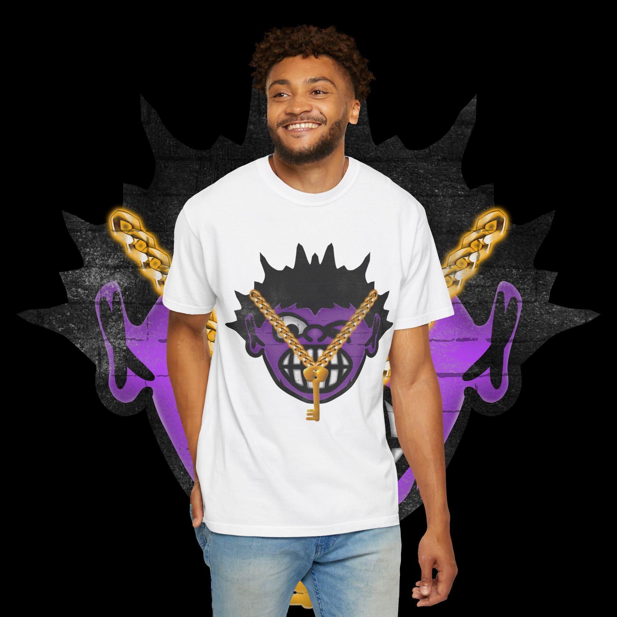 Urban Graphic Tee: Unisex Garment-Dyed Cotton T-Shirt