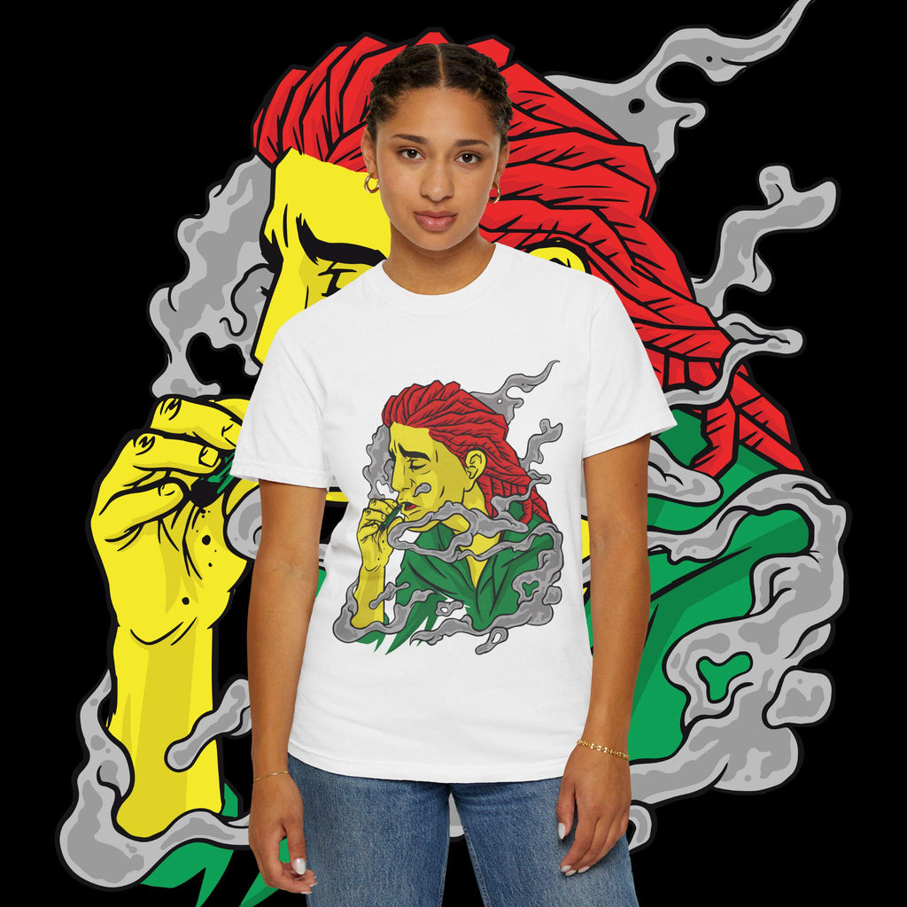 Vibrant Art T-Shirt: Relaxed Bohemian Style Unisex Tee