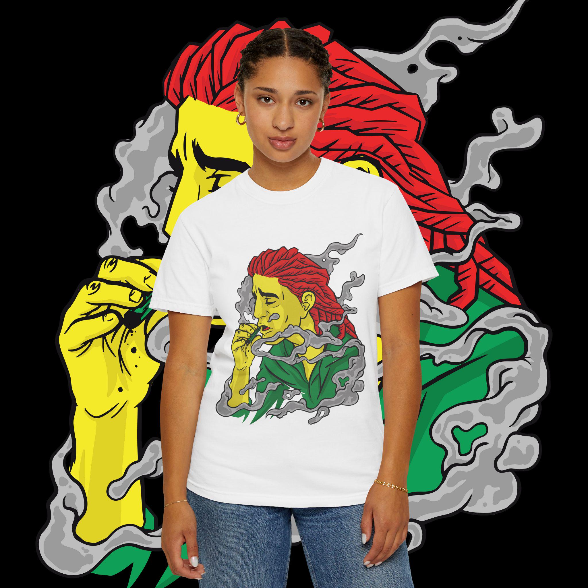 Vibrant Art T-Shirt: Relaxed Bohemian Style Unisex Tee