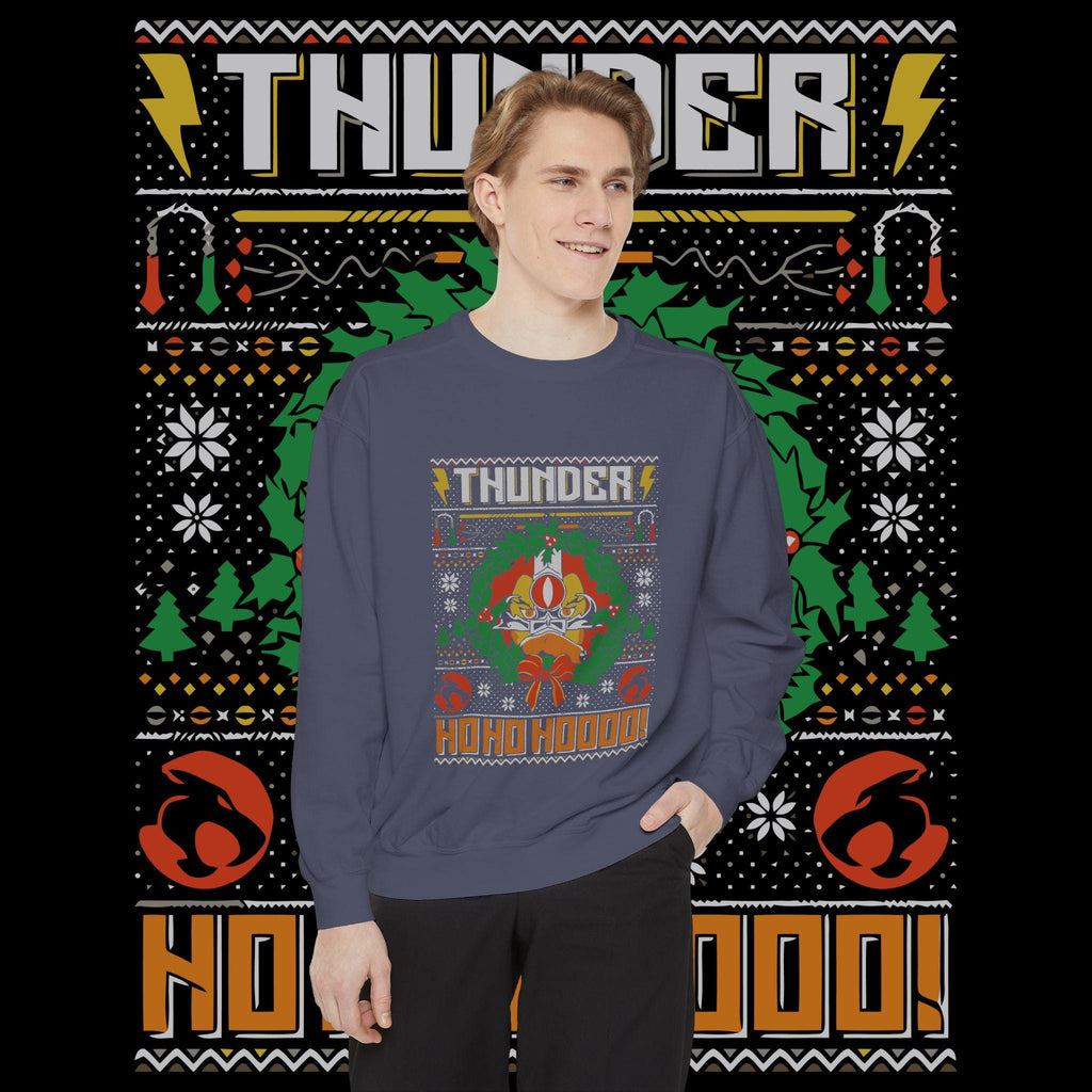 Thunder Ho Ho Ho Retro Christmas Sweatshirt