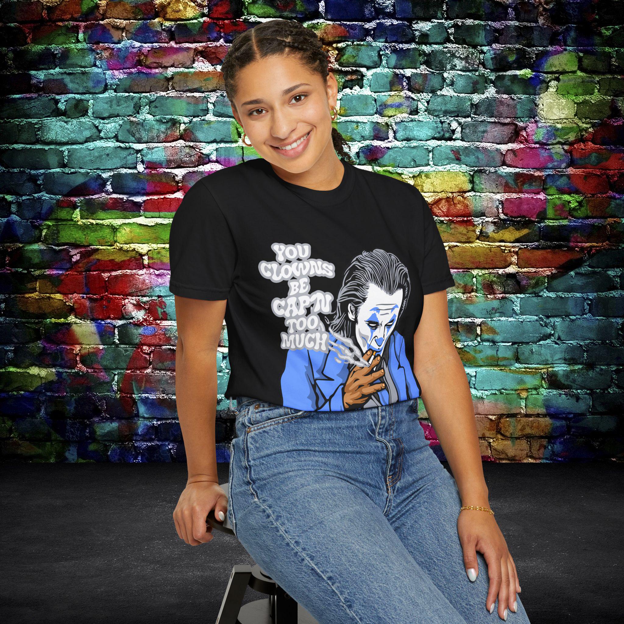 Humorous Joker T-Shirt: Last Laugh Comic Art, Funny Unisex Tee