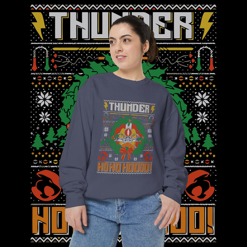 Thunder Ho Ho Ho Retro Christmas Sweatshirt
