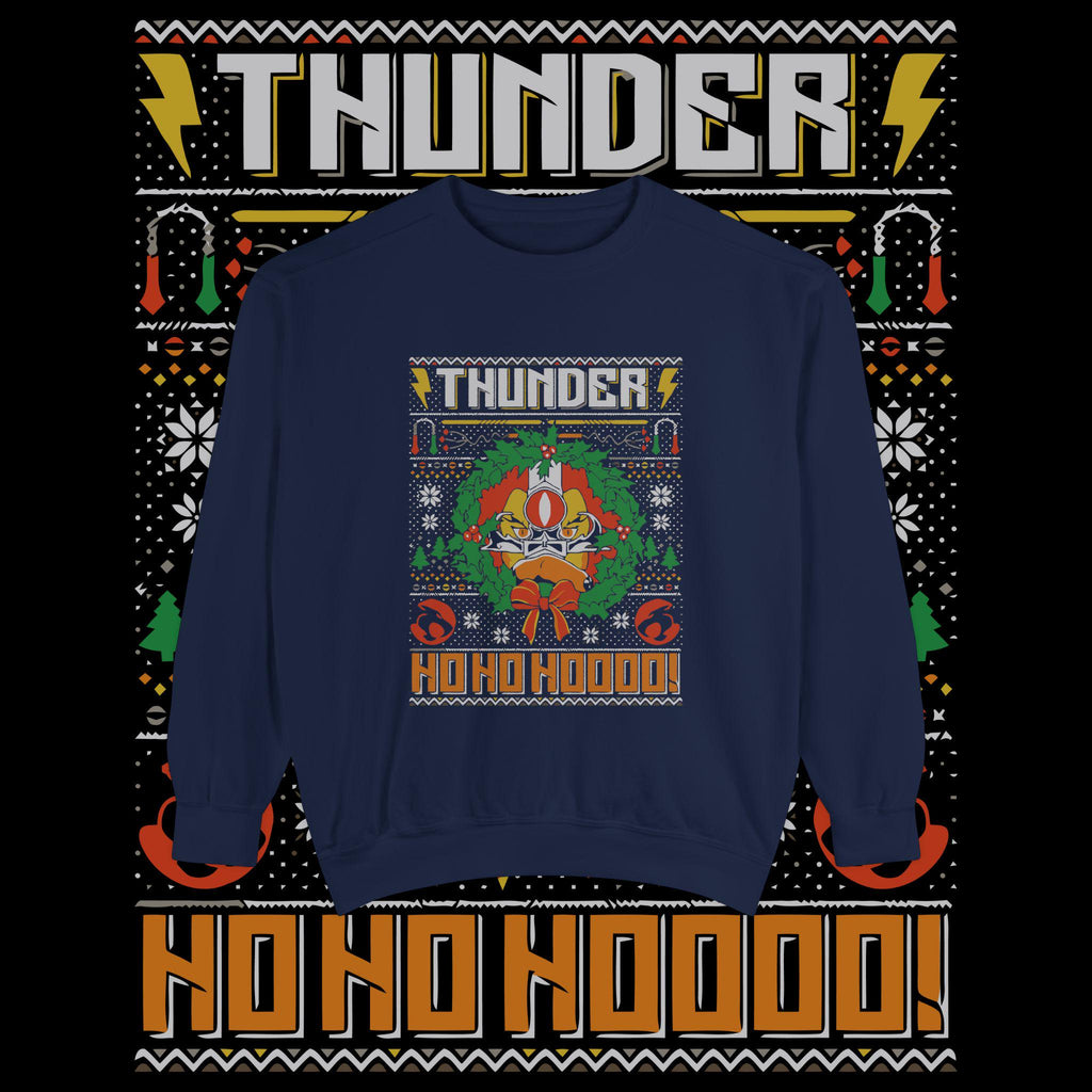 Thunder Ho Ho Ho Retro Christmas Sweatshirt