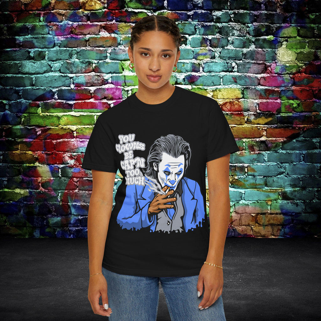Humorous Joker T-Shirt: Last Laugh Comic Art, Funny Unisex Tee