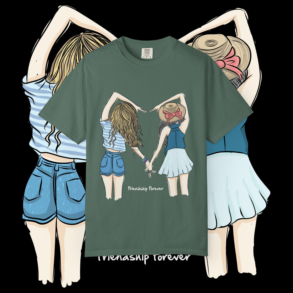 Friendship forever girls holding hands T-shirt | Besties shirt