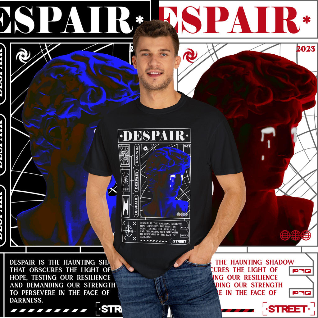 Unisex Garment-Dyed T-Shirt: Artistic Graphic Tee, Streetwear Fashion