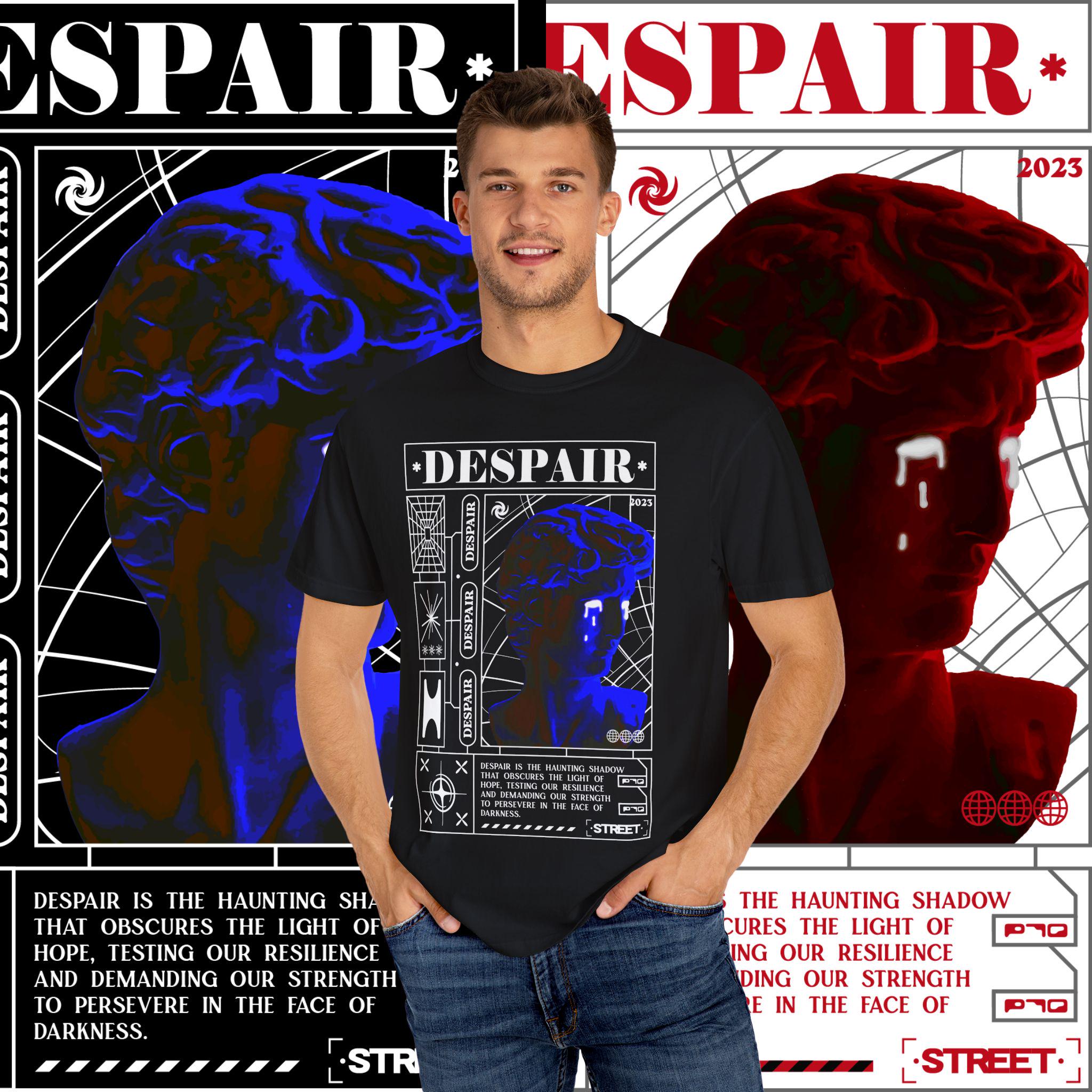 Unisex Garment-Dyed T-Shirt: Artistic Graphic Tee, Streetwear Fashion