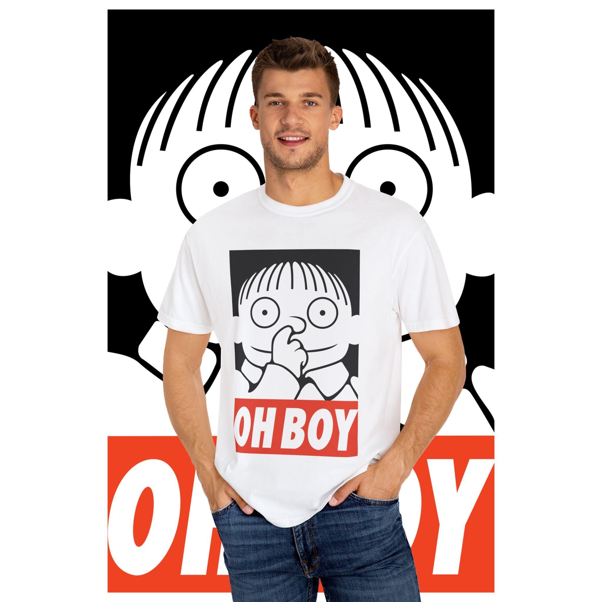 Funny Graphic T-Shirt: Unisex Garment-Dyed Cotton Tee