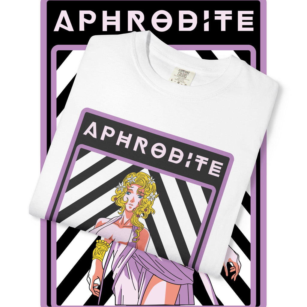 Aphrodite Graphic T-Shirt: Unisex Garment-Dyed Greek Mythology Tee