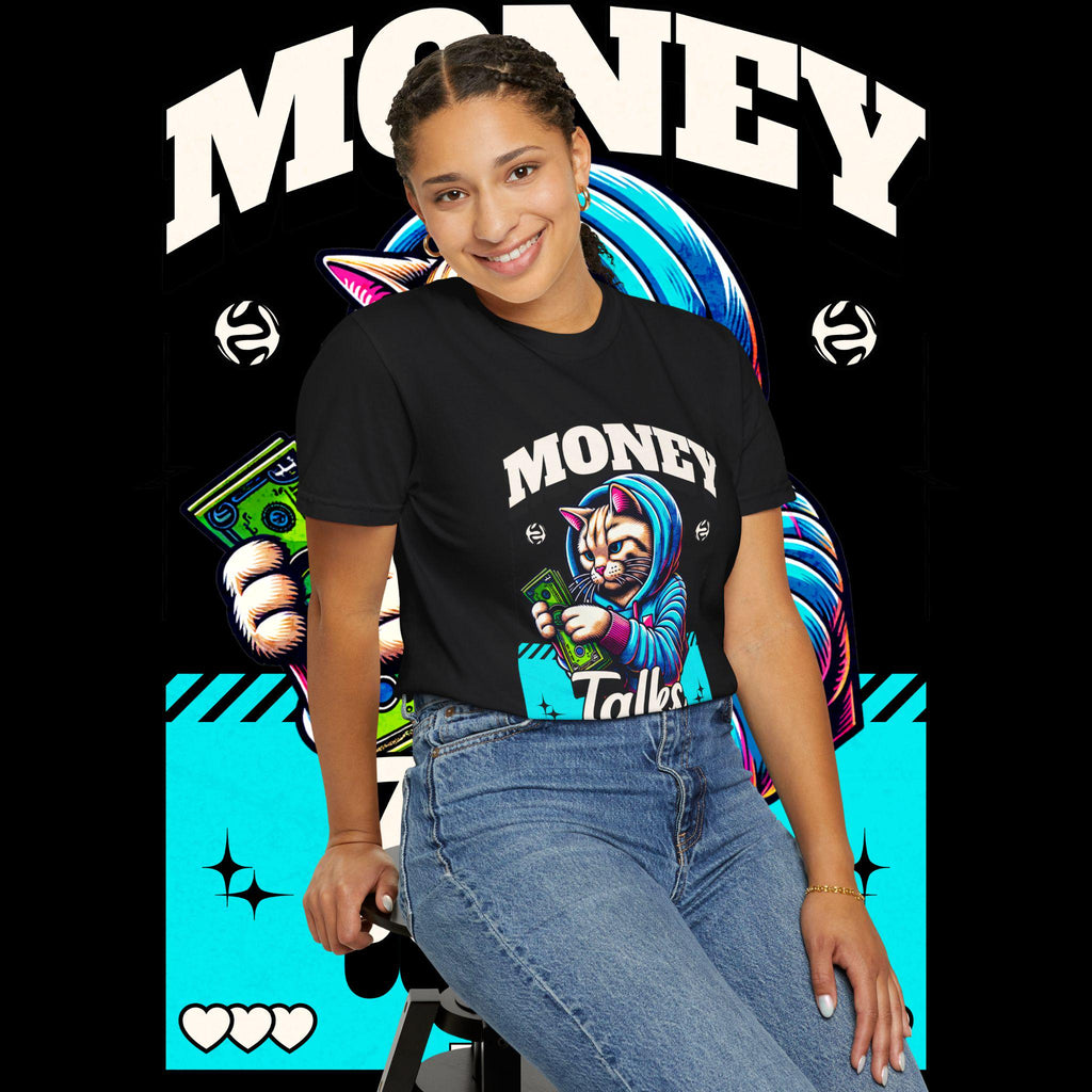 Make Money Graphic Tee: Unisex Vintage Style Cotton T-Shirt