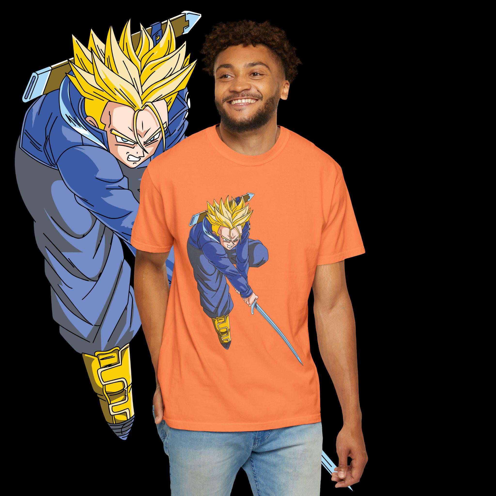 Garment-Dyed Anime Tee, Heroic Design, Comfort Colors T-Shirt