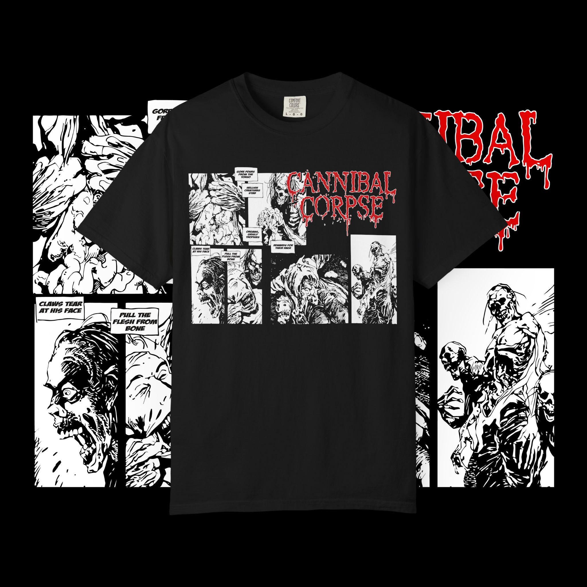Cannibal Corpse Graphic Tee: Vintage Black Metal Band T-Shirt