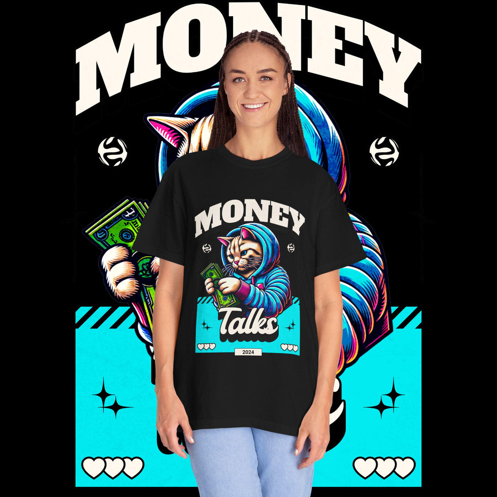 Make Money Graphic Tee: Unisex Vintage Style Cotton T-Shirt