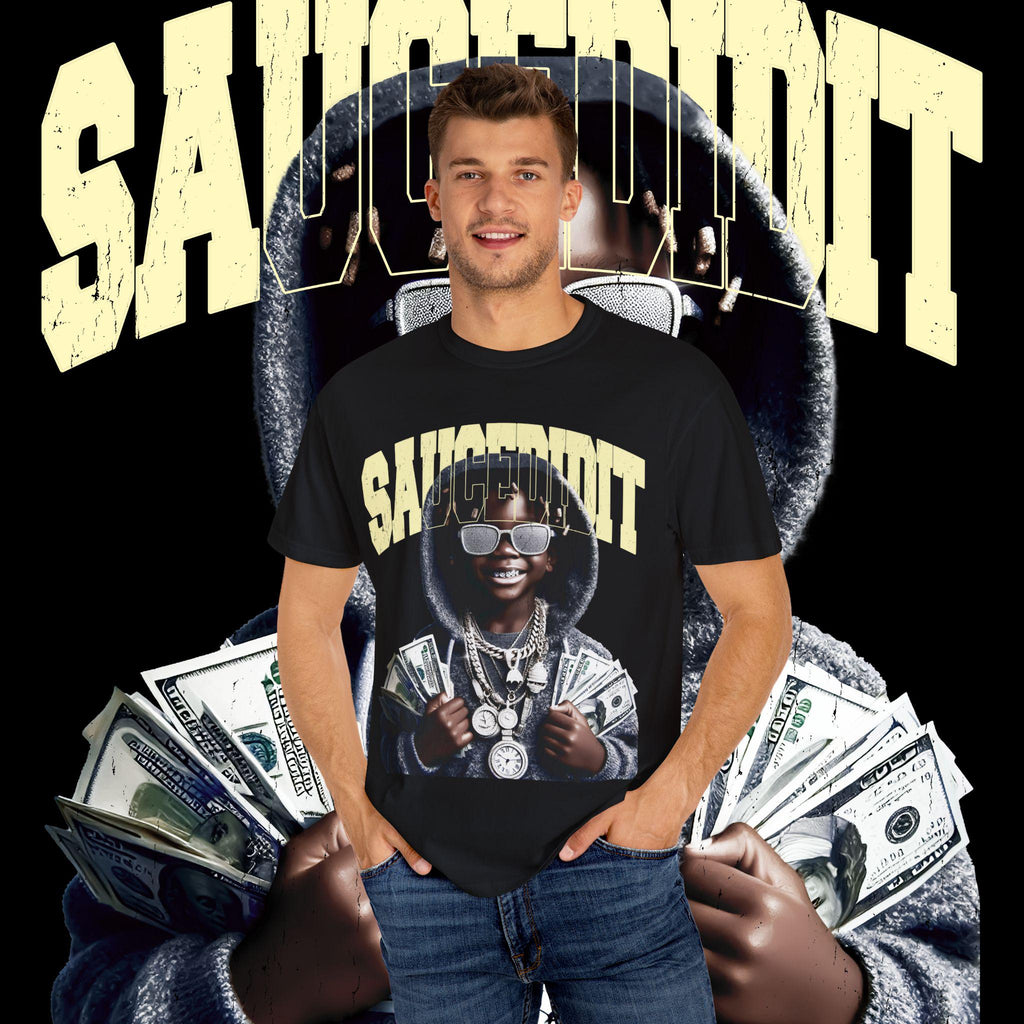 Garment-Dyed Unisex T-Shirt: Hip Hop Streetwear Fashion
