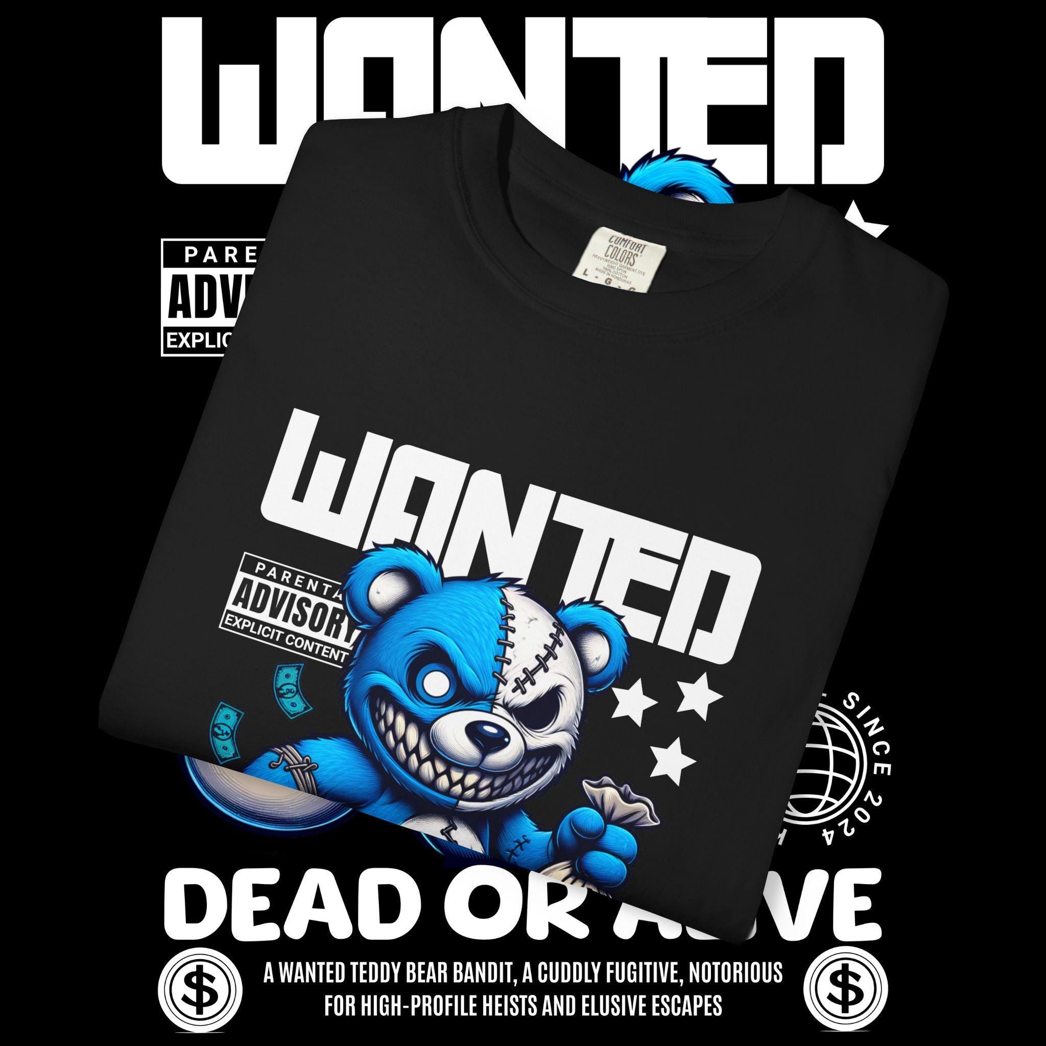 Teddy Bear Bandit Graphic Tee: Unisex Streetwear T-Shirt