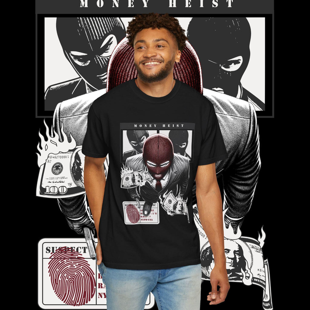 Money Heist T-Shirt: Garment-Dyed US Cotton Unisex Tee