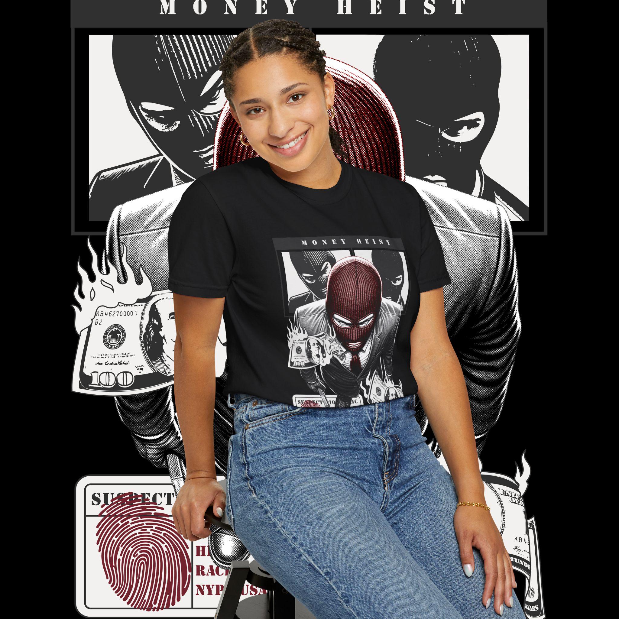 Money Heist T-Shirt: Garment-Dyed US Cotton Unisex Tee