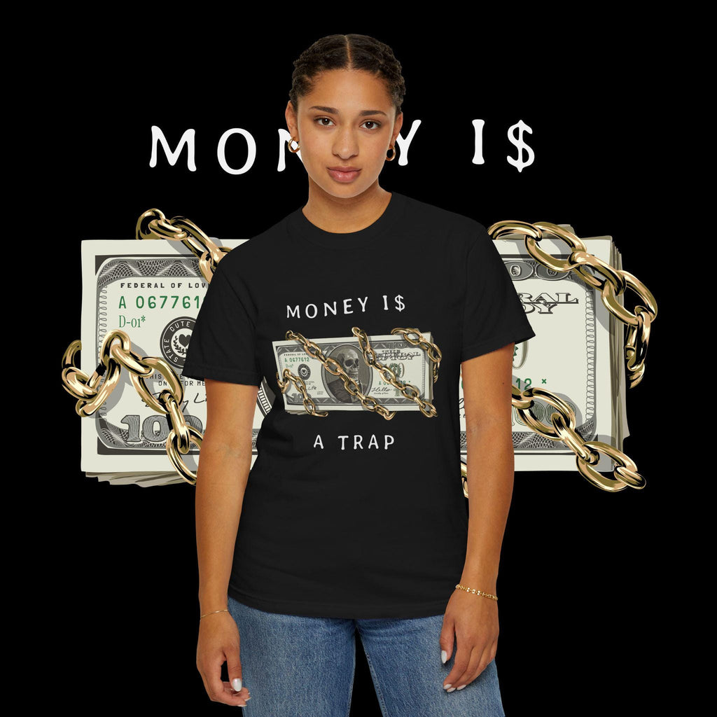 Money Is A Trap Graphic Tee: Unisex Cotton Motivation Shirt