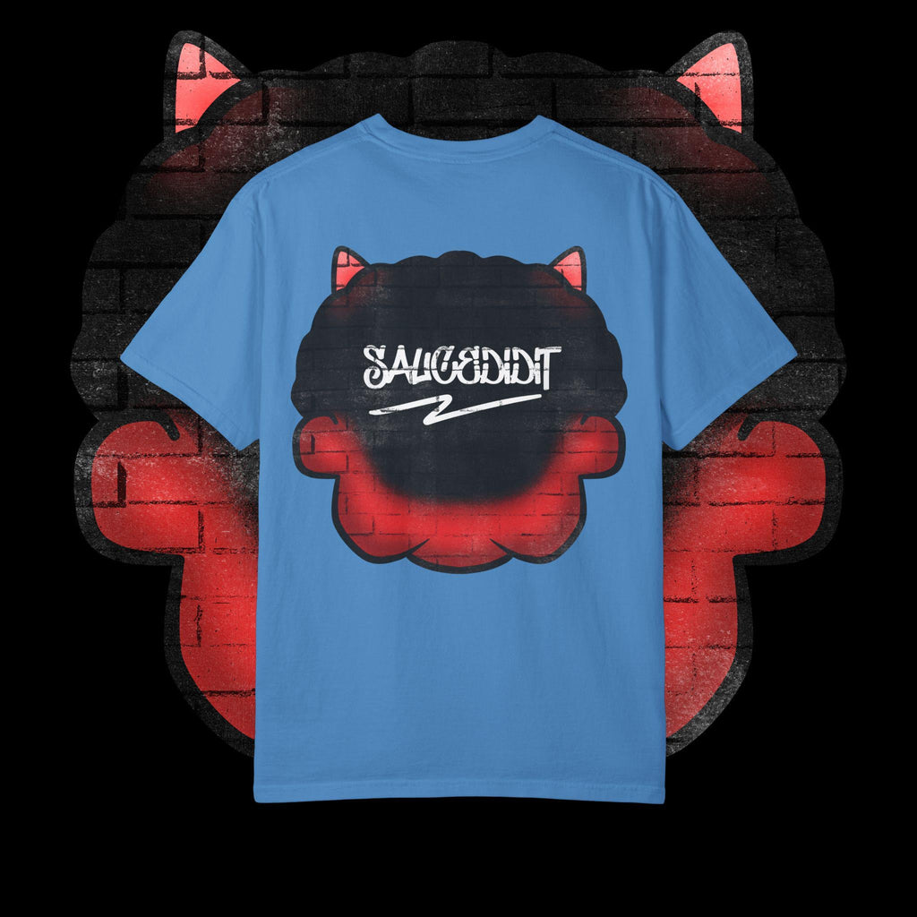 Edgy Graphic T-Shirt, Unisex Streetwear, Trendy Demon Design, Custom Gift Idea, Everyday Casual Wear, Hip Hop Fashion