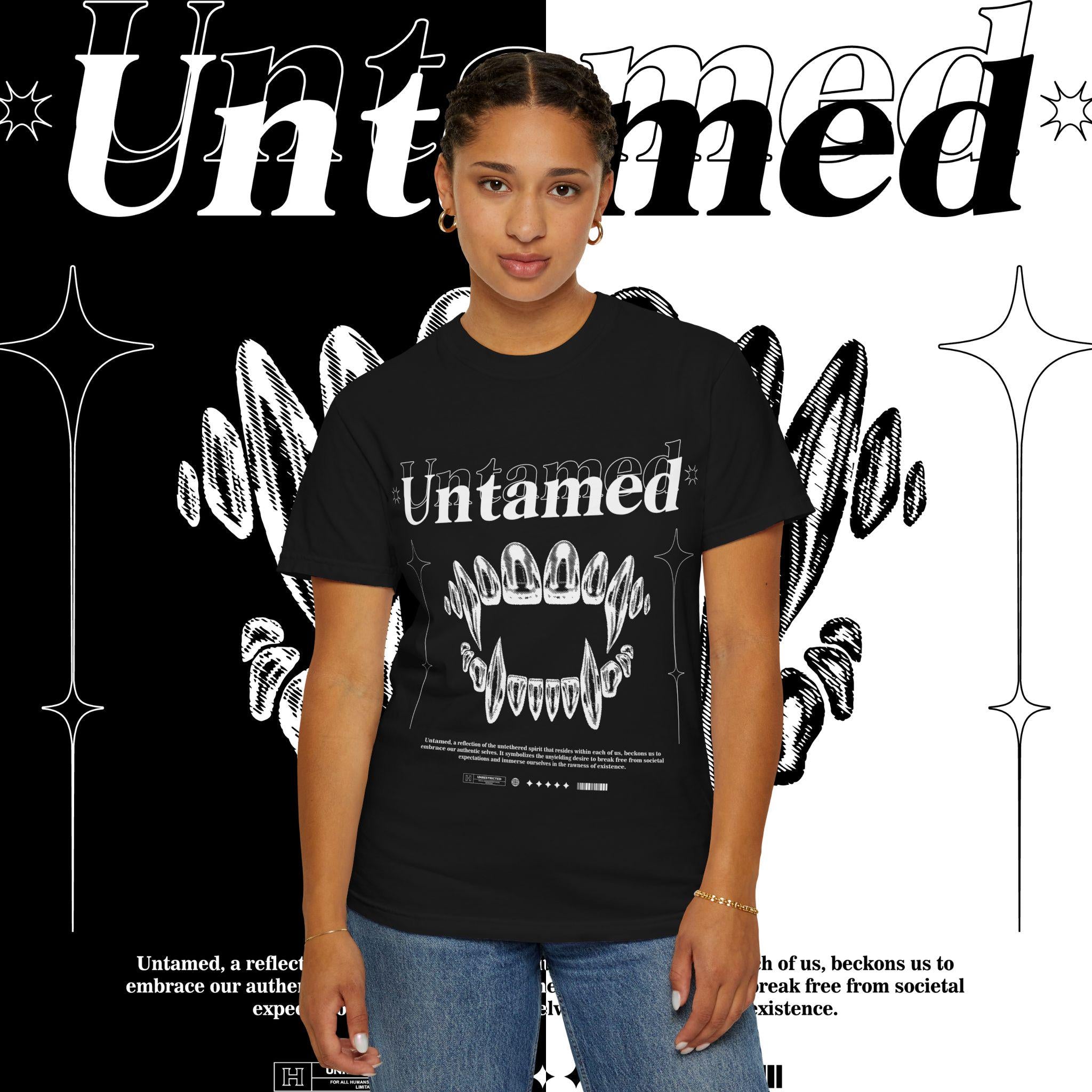 Untamed Spirit T-Shirt: Unisex Garment-Dyed Cotton Tee